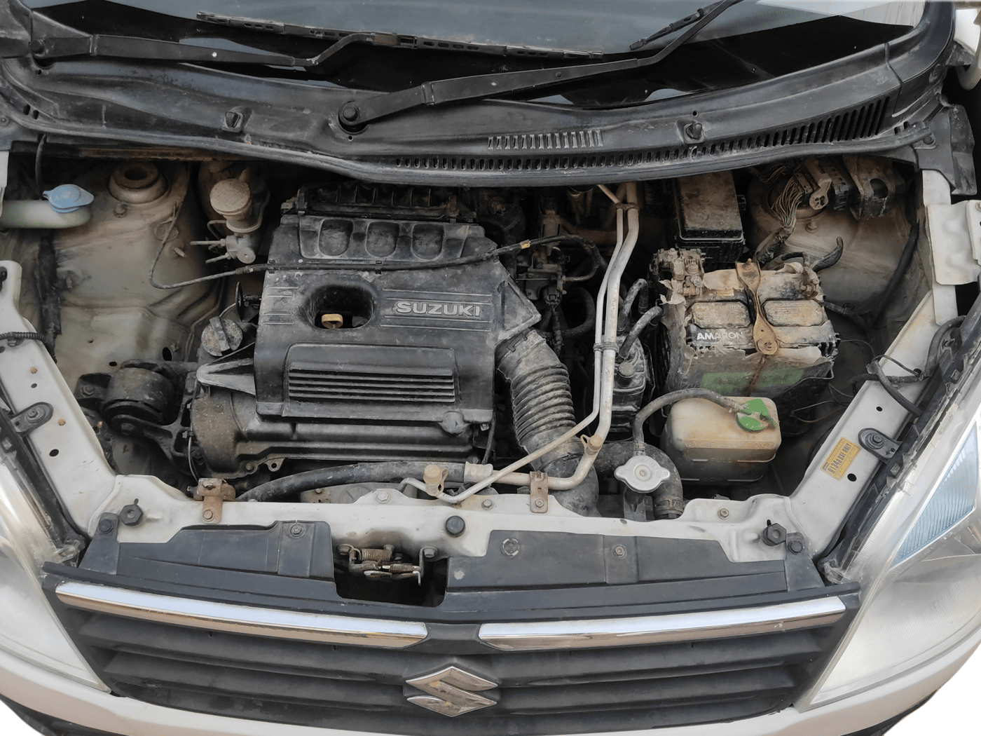 2010 Maruti Wagon R 1.0 LXI, Petrol, Manual, 76,303 km, Open Bonnet