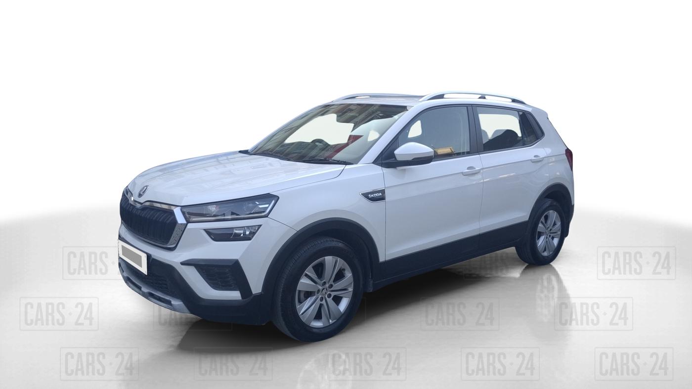 2021 Skoda KUSHAQ AMBITION 1.0L TSI AT, Petrol, Automatic, 35,567 km, Left Front Diagonal