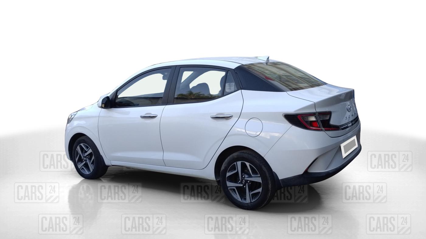 2021 Hyundai AURA SX+ 1.0 TURBO GDI MT, Petrol, Manual, 51,637 km, Left Back Diagonal