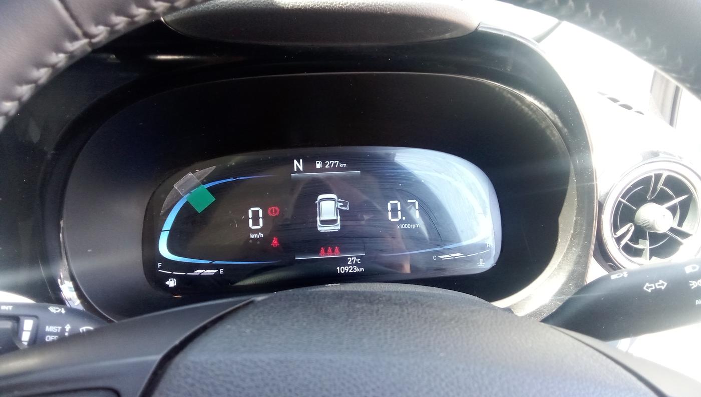 2024 Hyundai EXTER SX(O) 1.2 AMT, Petrol, Automatic, 10,919 km, Odometer Image