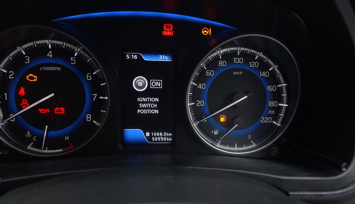 2020 Toyota Glanza V, Petrol, Manual, 50,509 km, Odometer Image