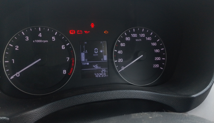 2017 Hyundai Creta E PLUS 1.6 PETROL, Petrol, Manual, 72,259 km, Odometer Image