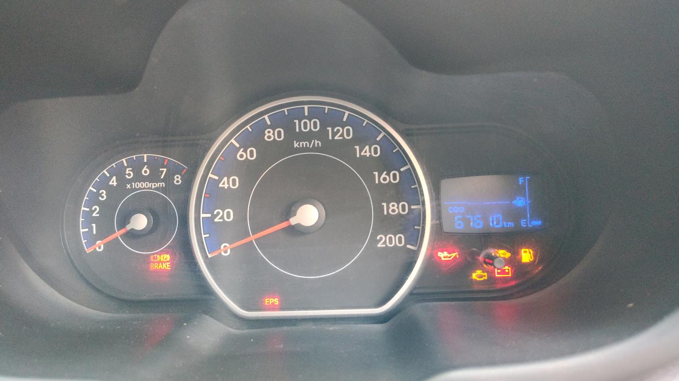 2012 Hyundai i10 MAGNA 1.2, Petrol, Manual, 67,610 km, Odometer Image