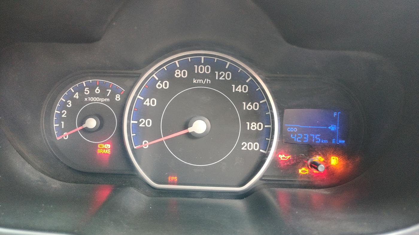 2010 Hyundai i10 ERA 1.1, Petrol, Manual, 42,375 km, Odometer Image