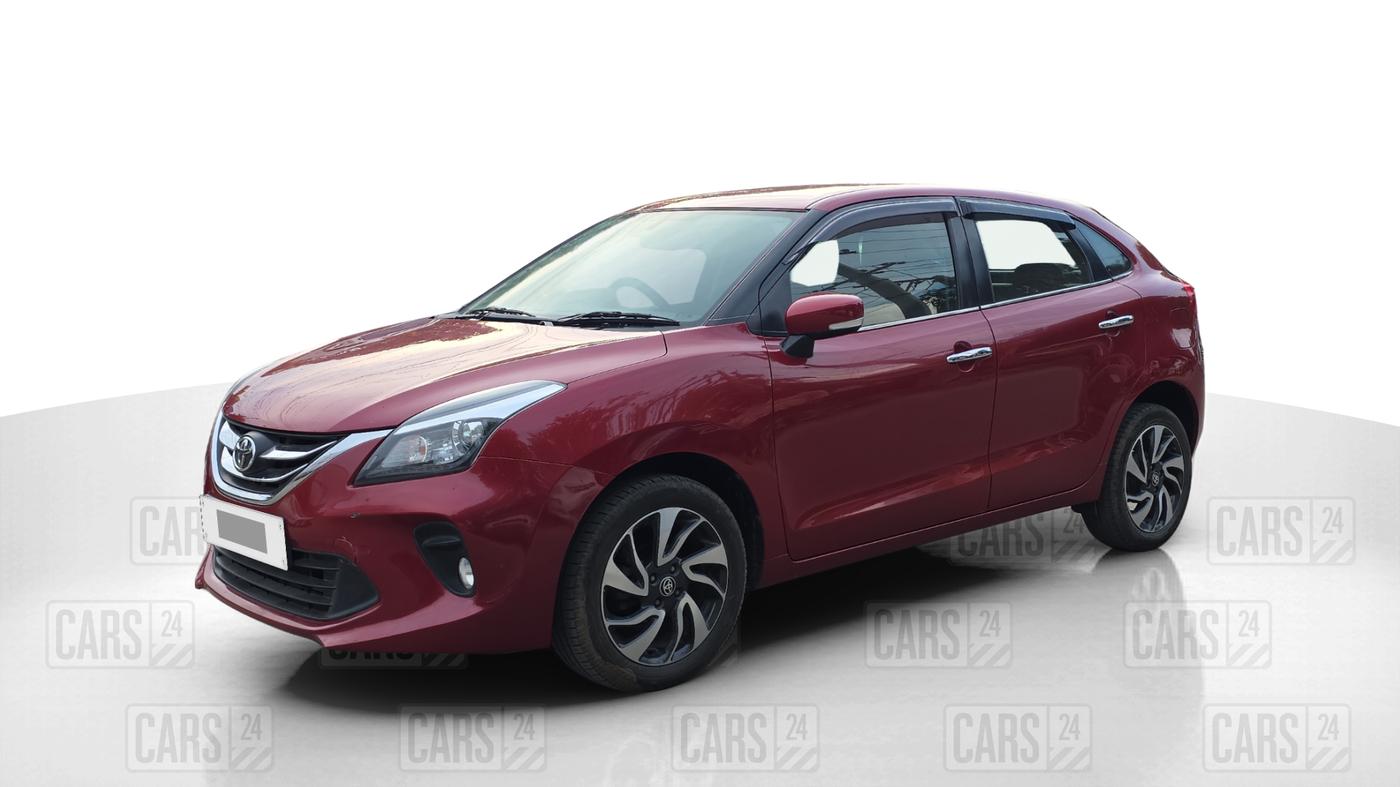 2021 Toyota Glanza V CVT, Petrol, Automatic, 85,000 km, Left Front Diagonal