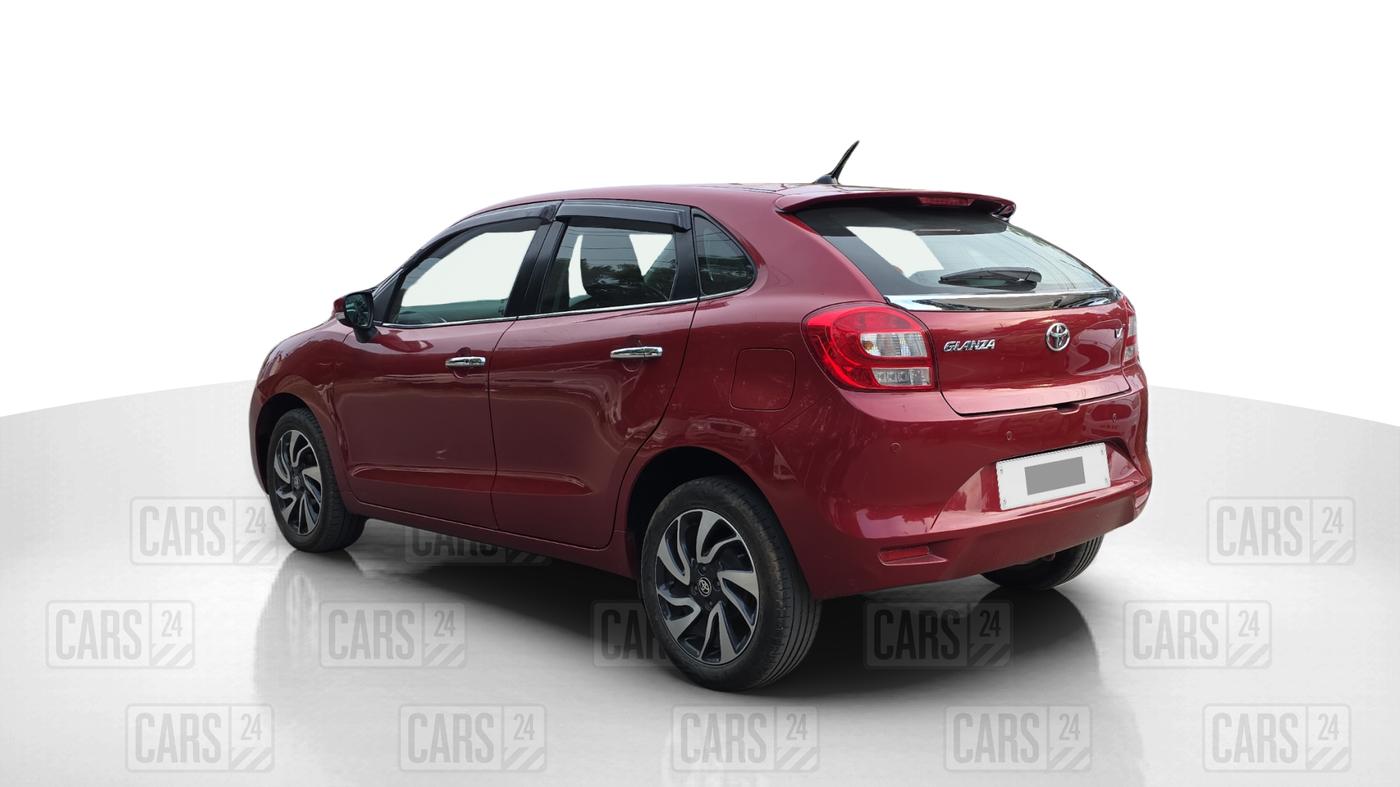 2021 Toyota Glanza V CVT, Petrol, Automatic, 85,000 km, Left Back Diagonal