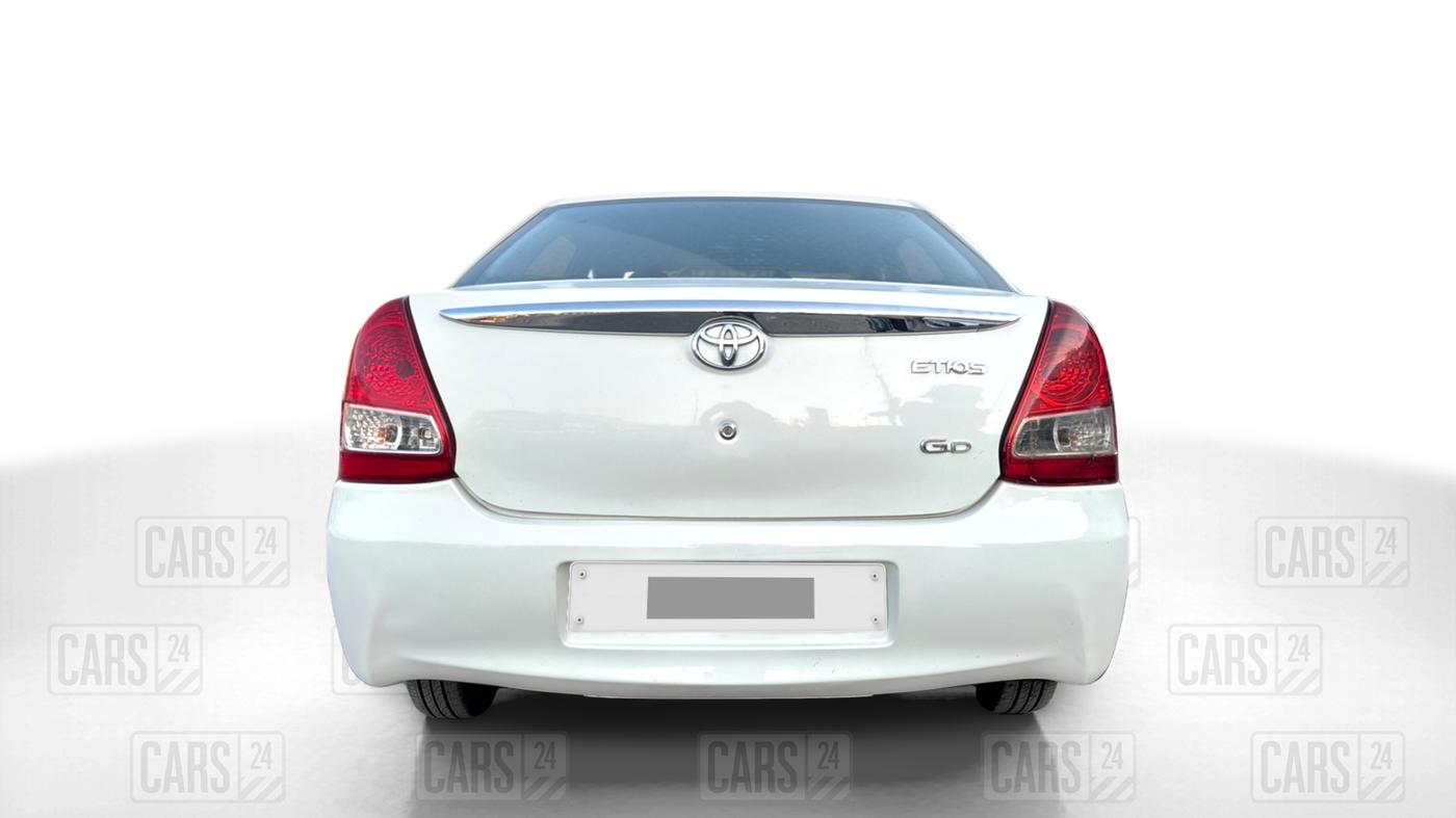 2012 Toyota Etios GD, Diesel, Manual, 71,170 km, Back/Rear