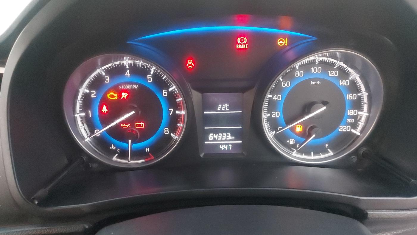 2016 Maruti Baleno DELTA PETROL 1.2, Petrol, Manual, 64,334 km, Odometer Image