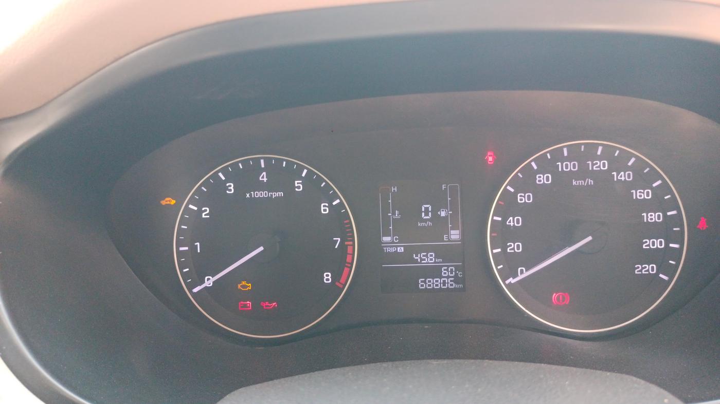 2016 Hyundai Elite i20 SPORTZ 1.2, Petrol, Manual, 68,806 km, Odometer Image