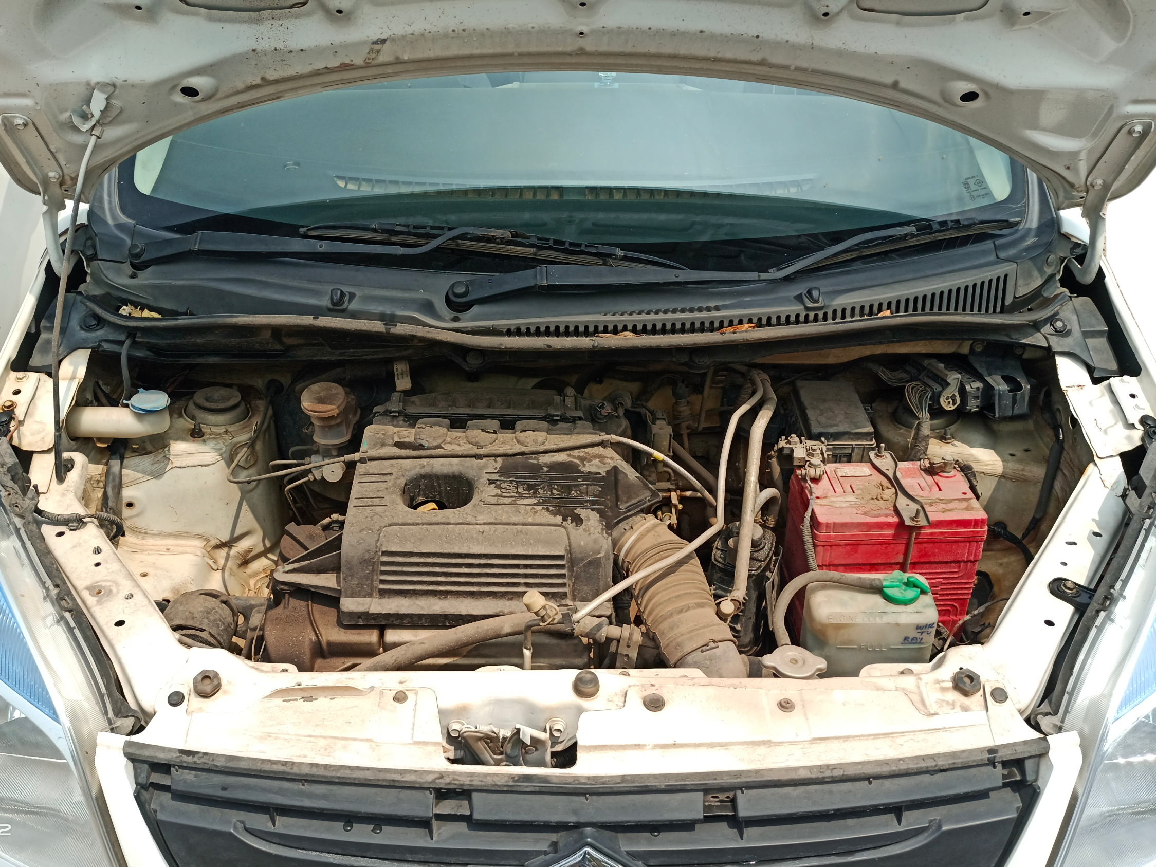 2015 Maruti Wagon R 1.0 LXI, Petrol, Manual, 74,438 km, Open Bonnet