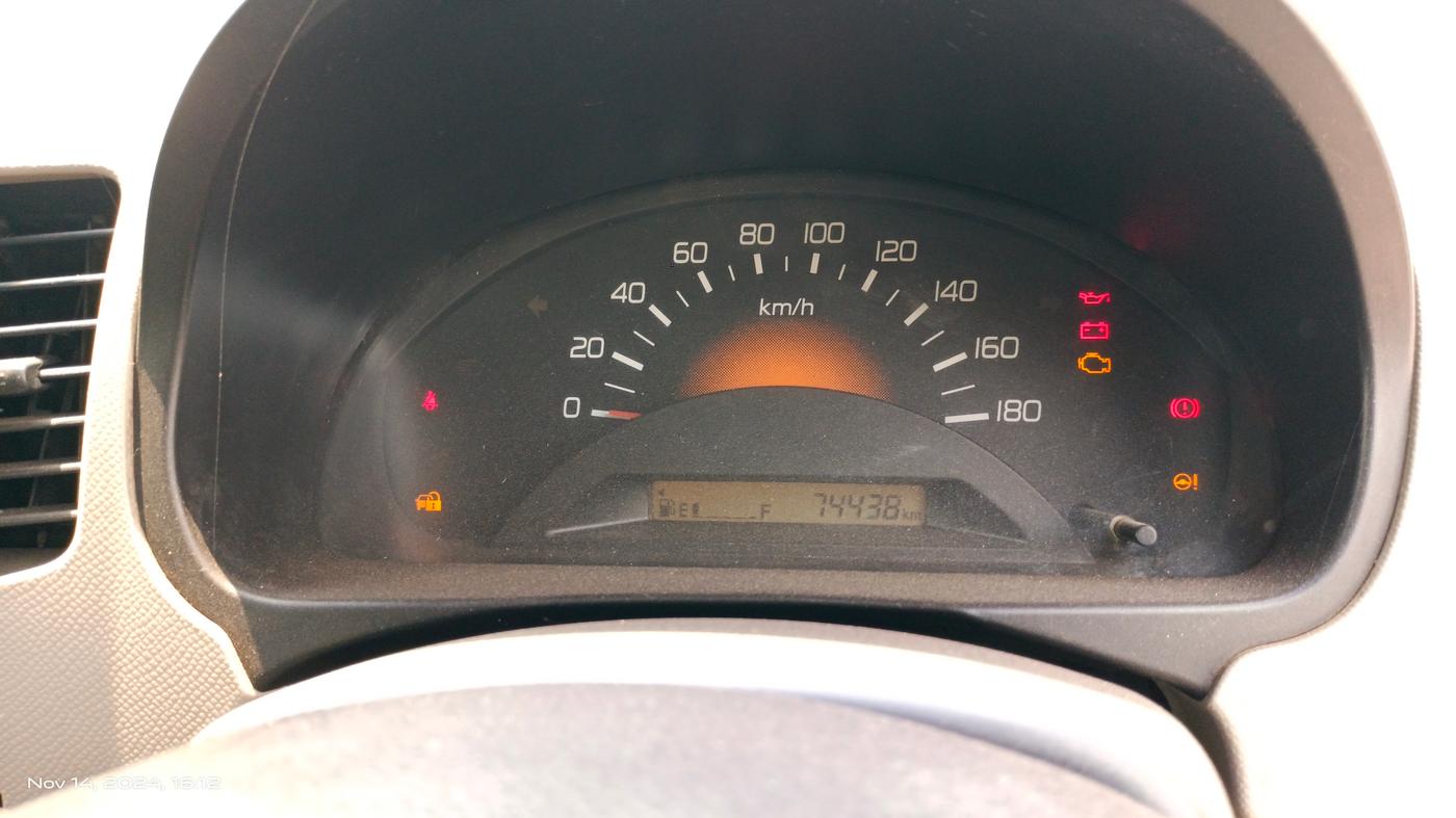 2015 Maruti Wagon R 1.0 LXI, Petrol, Manual, 74,438 km, Odometer Image