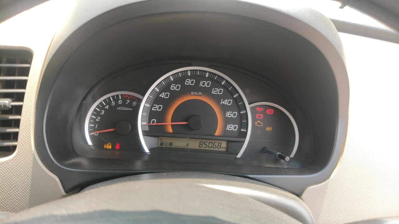2016 Maruti Wagon R 1.0 VXI, Petrol, Manual, 85,068 km, Odometer Image