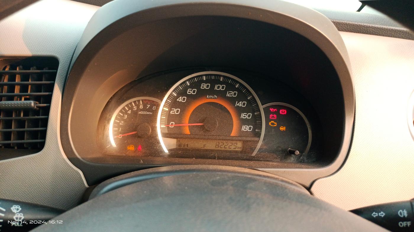2012 Maruti Wagon R 1.0 VXI, Petrol, Manual, 82,229 km, Odometer Image