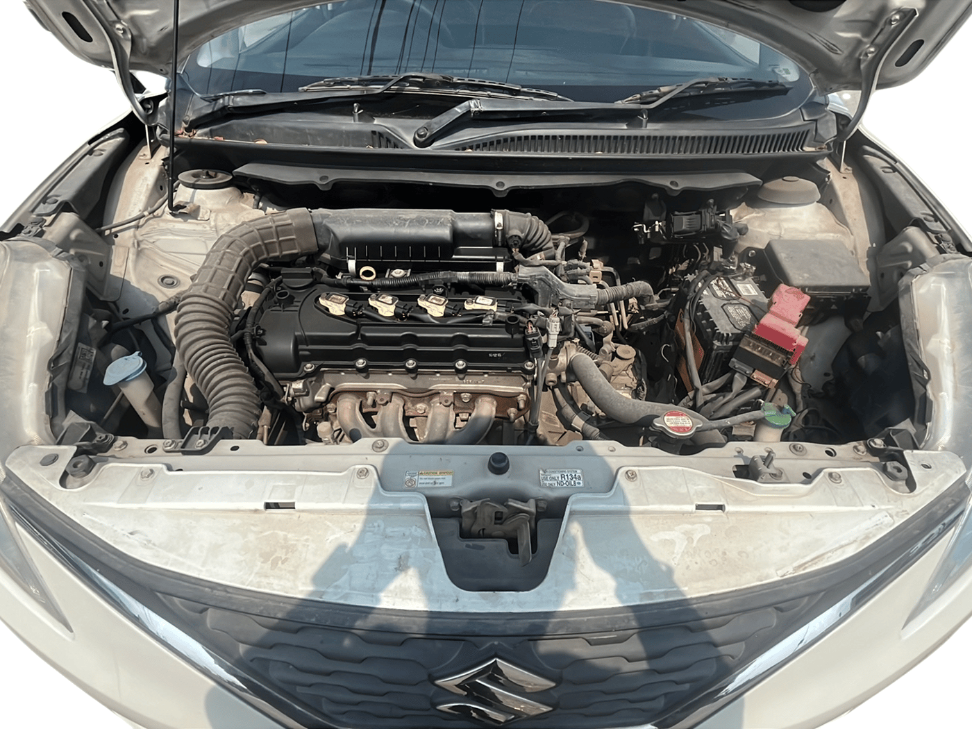 2016 Maruti Baleno DELTA PETROL 1.2, Petrol, Manual, 56,499 km, Open Bonnet