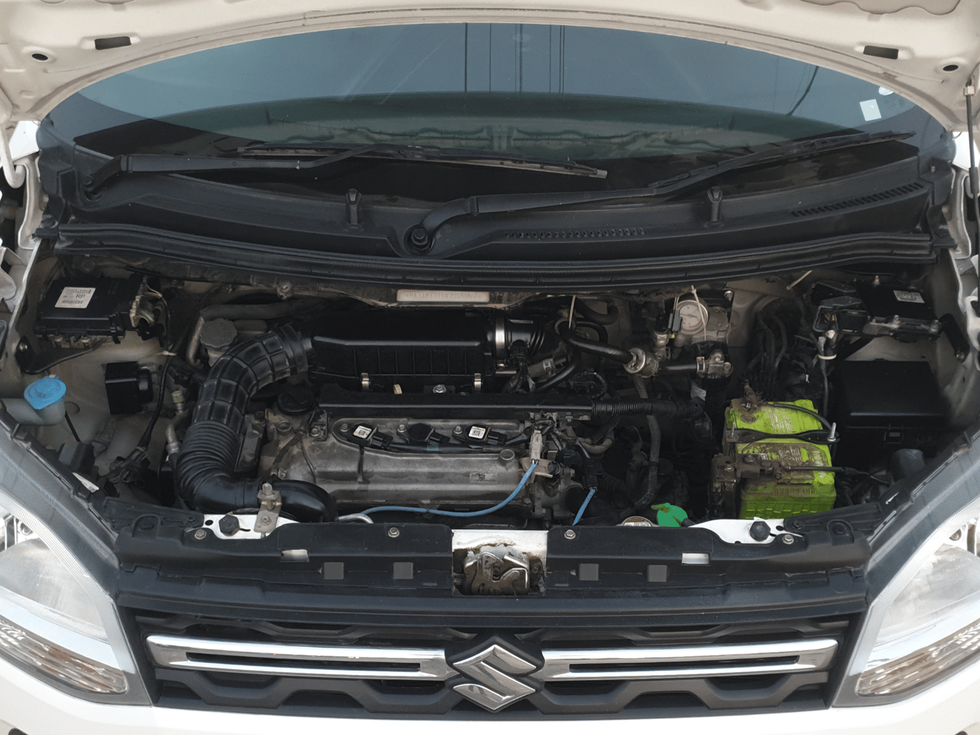 2019 Maruti New Wagon-R LXI CNG 1.0, CNG, Manual, 57,293 km, Open Bonnet
