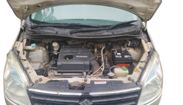 2011 Maruti Wagon R 1.0 VXI, Petrol, Manual, 73,971 km, Open Bonnet